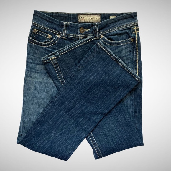 BKE Addison Flap Pocket Boot Leg Jeans Size 28 - Picture 3 of 11